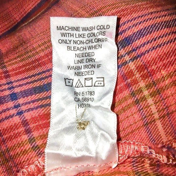 Maurices Aged Red Plaid Button Front Shirt Womens Size S - Picture 7 of 7